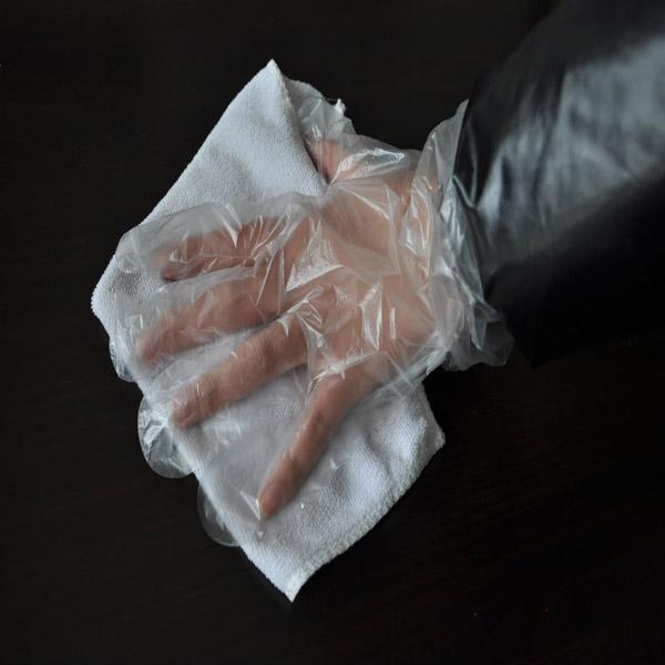 guantes polivinílicos disponibles de los guantes de los guantes disponibles transparentes disponibles del polietileno