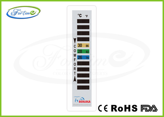 Líquido plástico Crystal Thermometer del hogar durable para la ropa/las capas 16 ~ ℃ 38