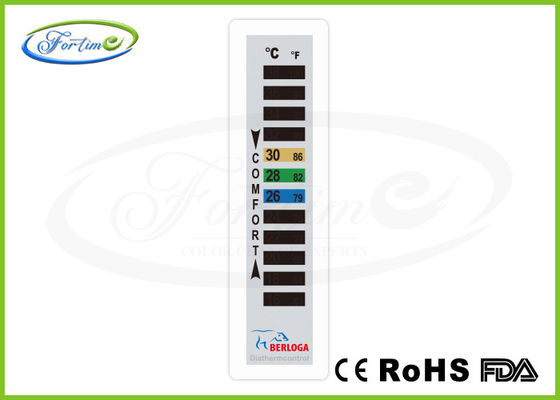 Líquido plástico Crystal Thermometer del hogar durable para la ropa/las capas 16 ~ ℃ 38
