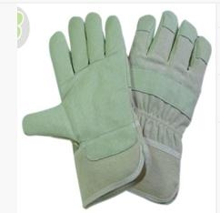 Guantes de cuero de piel cerdo grano de seguridad OEM con algodón blanco nuevo