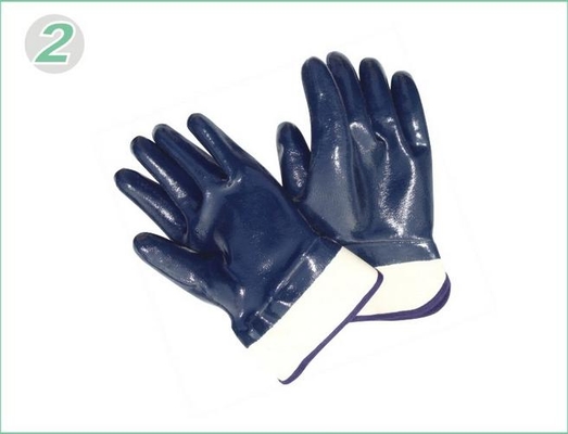 Corte los guantes cubiertos nitrilo resistente del trabajo de la resistencia con el trazador de líneas suave de Jersey