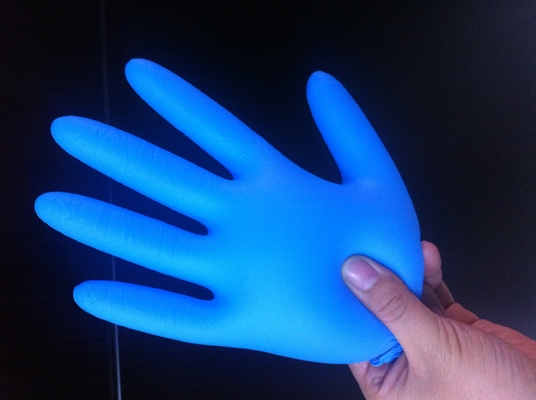 Guantes libres del polvo más grande que lo normal del nitrilo 3,5 guantes quirúrgicos libres del látex durable de la milipulgada